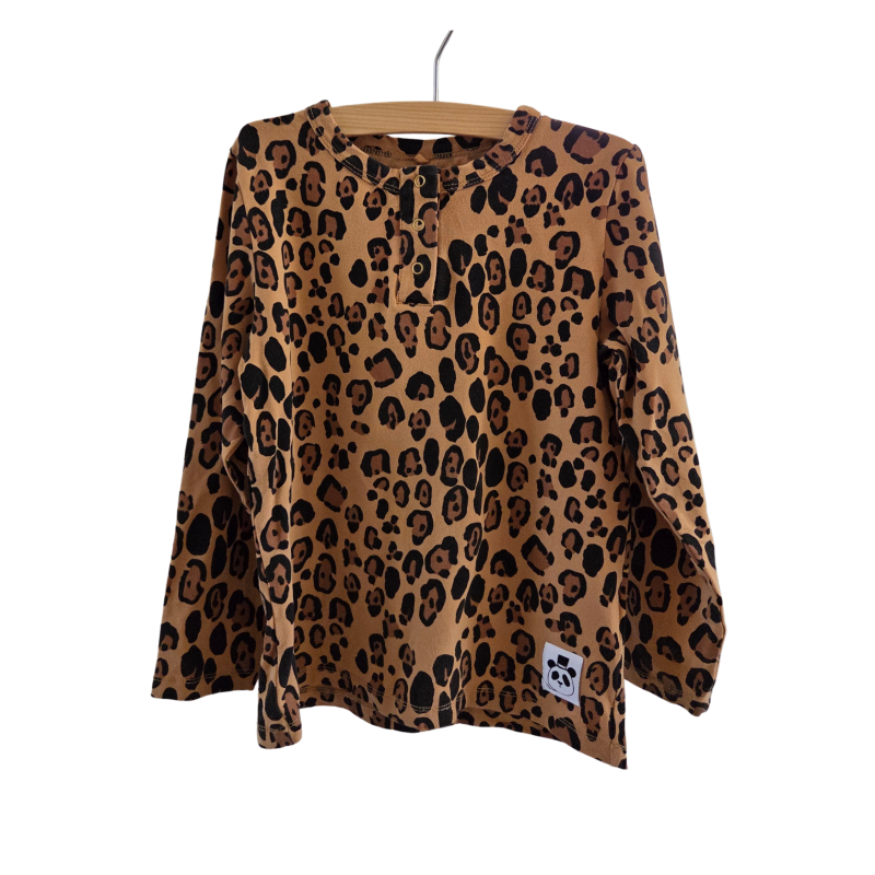 Mini Rodini longsleeve luipaard 104/110